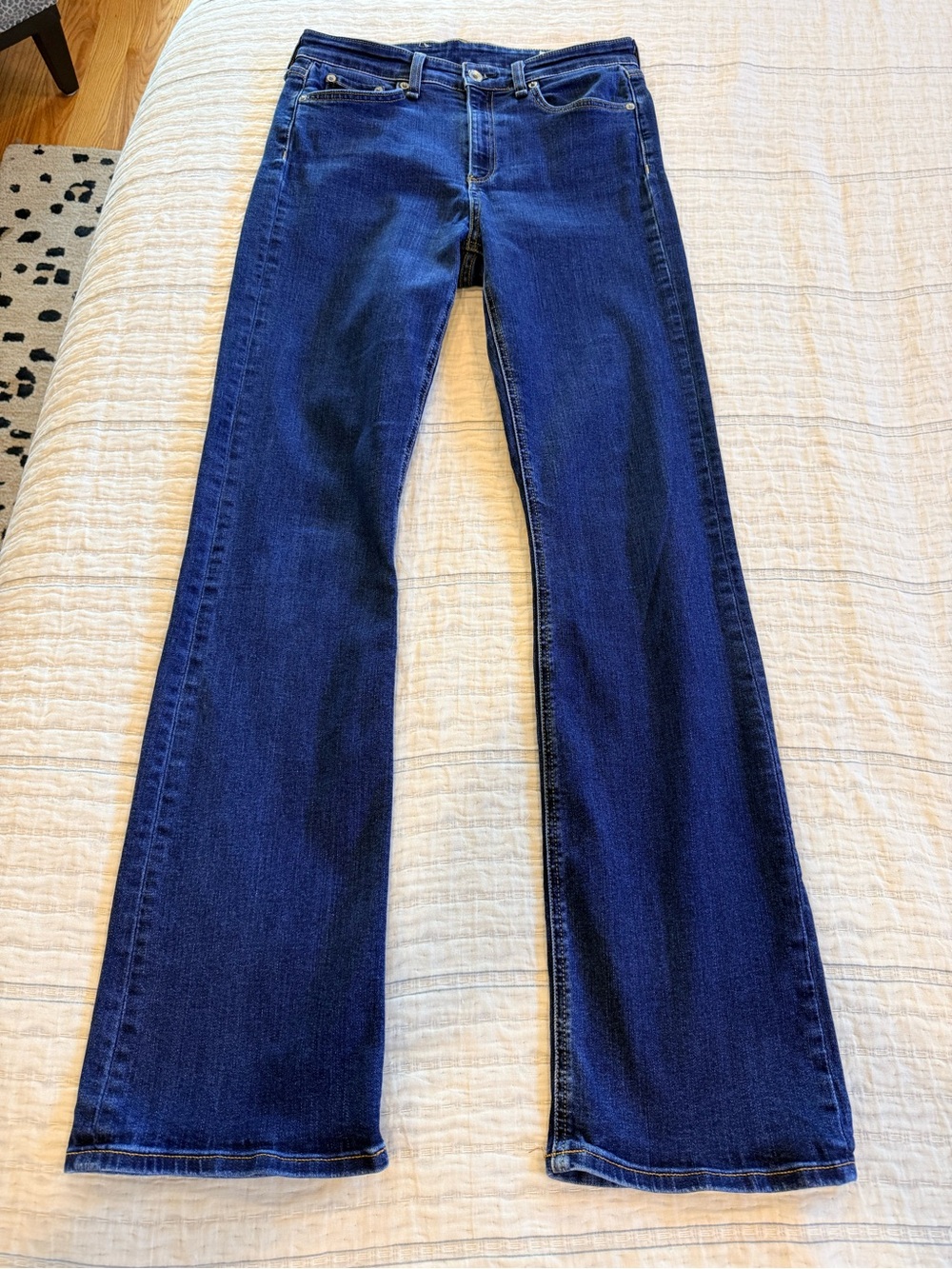 rag & bone Nina High Rise Bootcut Blue Jeans - Picture 12 of 12